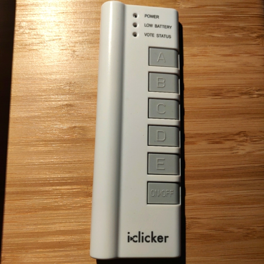 I-clicker: Radio Frequency Classroom Response System